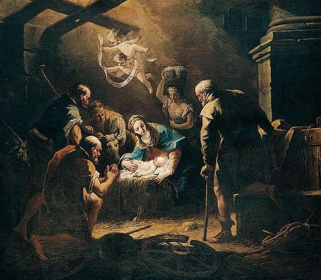 Gaspare Diziani The Adoration of the Shepherds France oil painting art